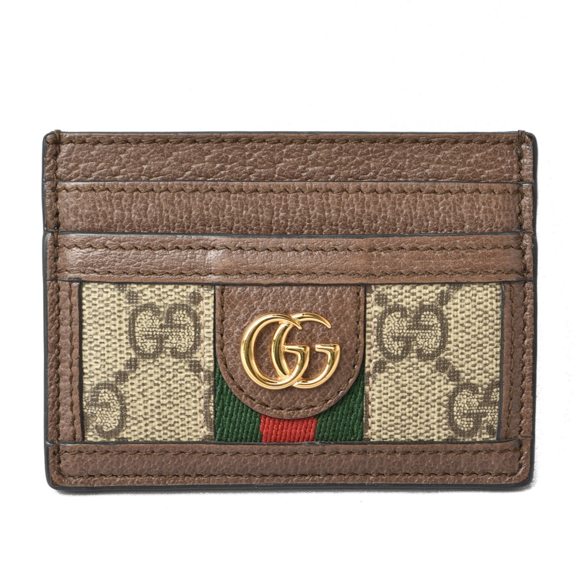 Gucci Card Case Business Holder Gucci Beige Brown 5523159 96iwg 8745 Ophidia ...